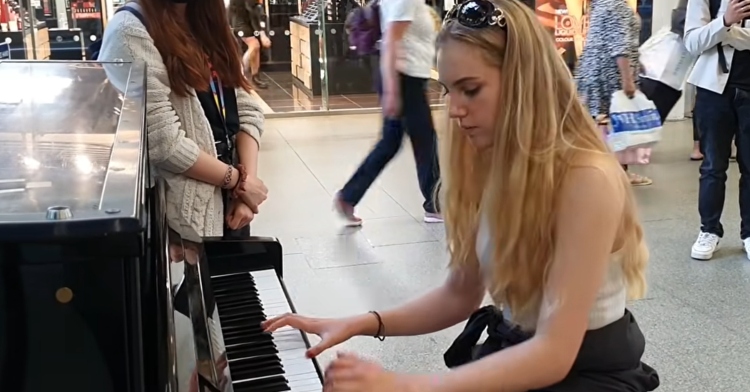 Ella plays Interstellar on piano