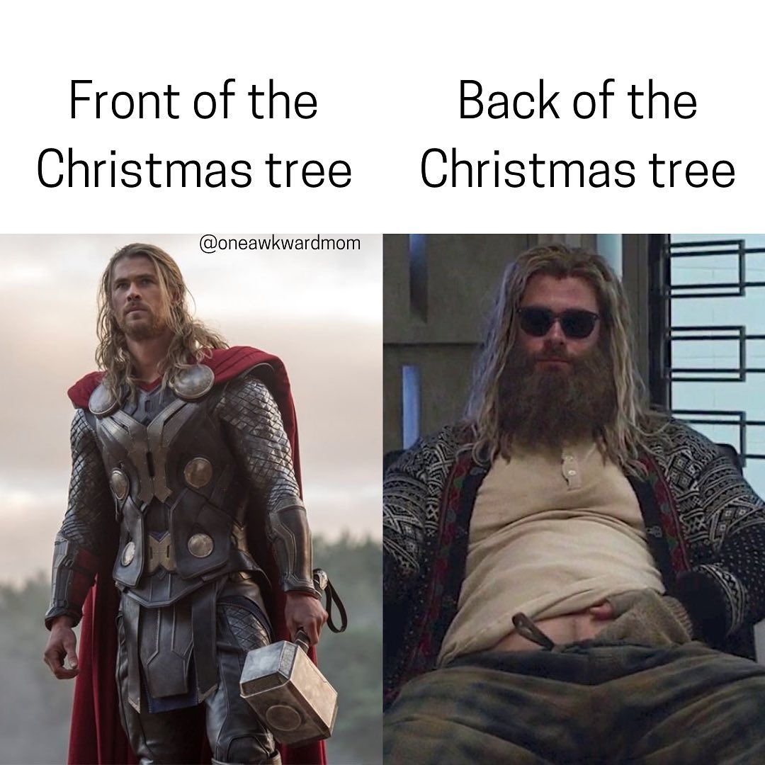 Thor before and after being fat