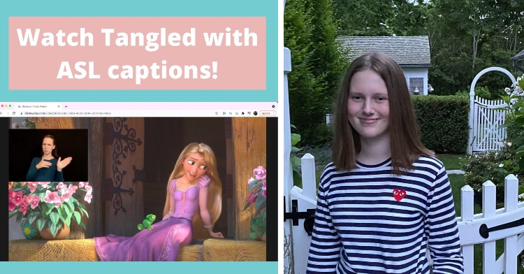 ASL captions for Disney movies