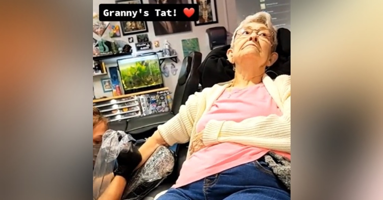 judy dede "tat granny" getting her first tattoo at 82 years old