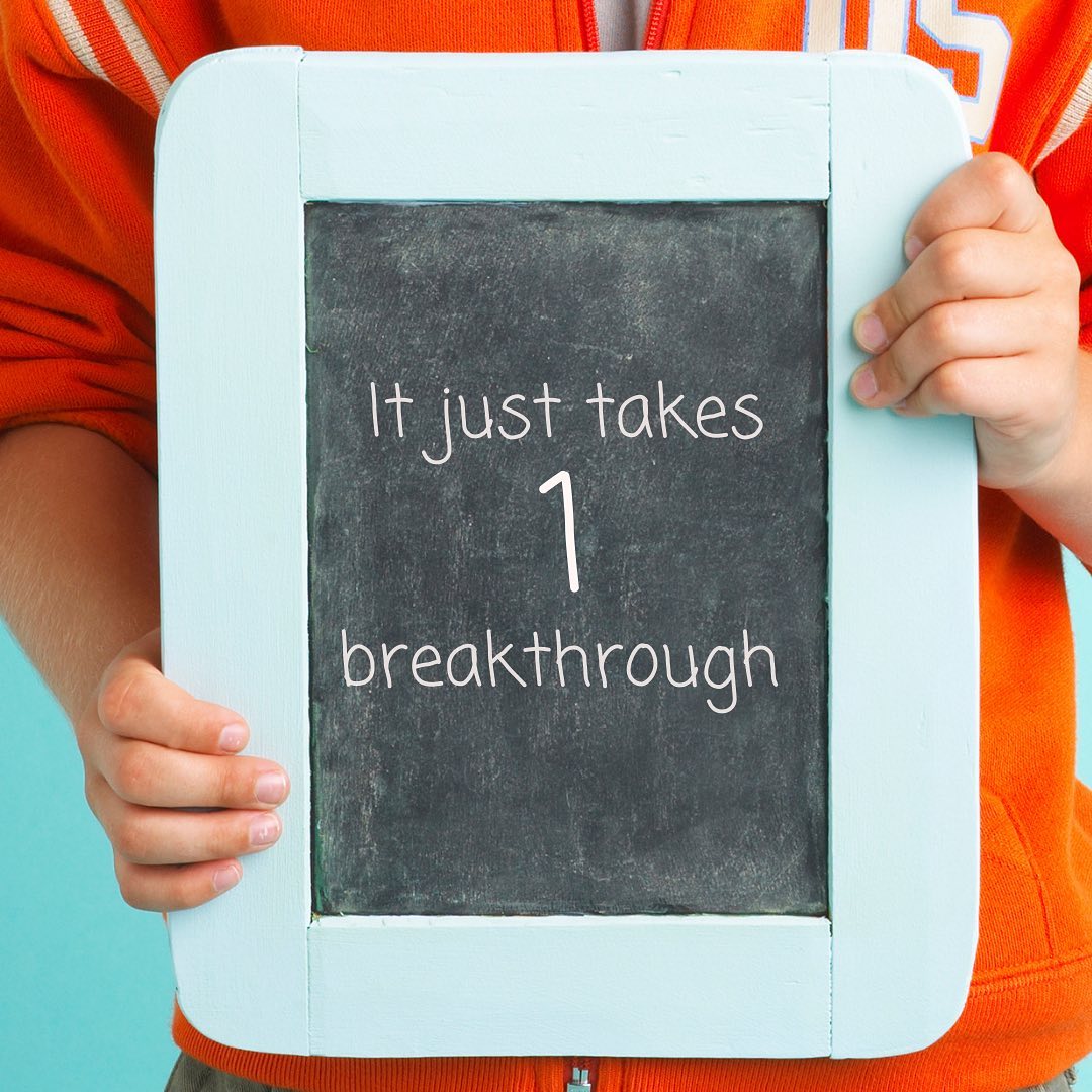 it just takes 1 breakthrough