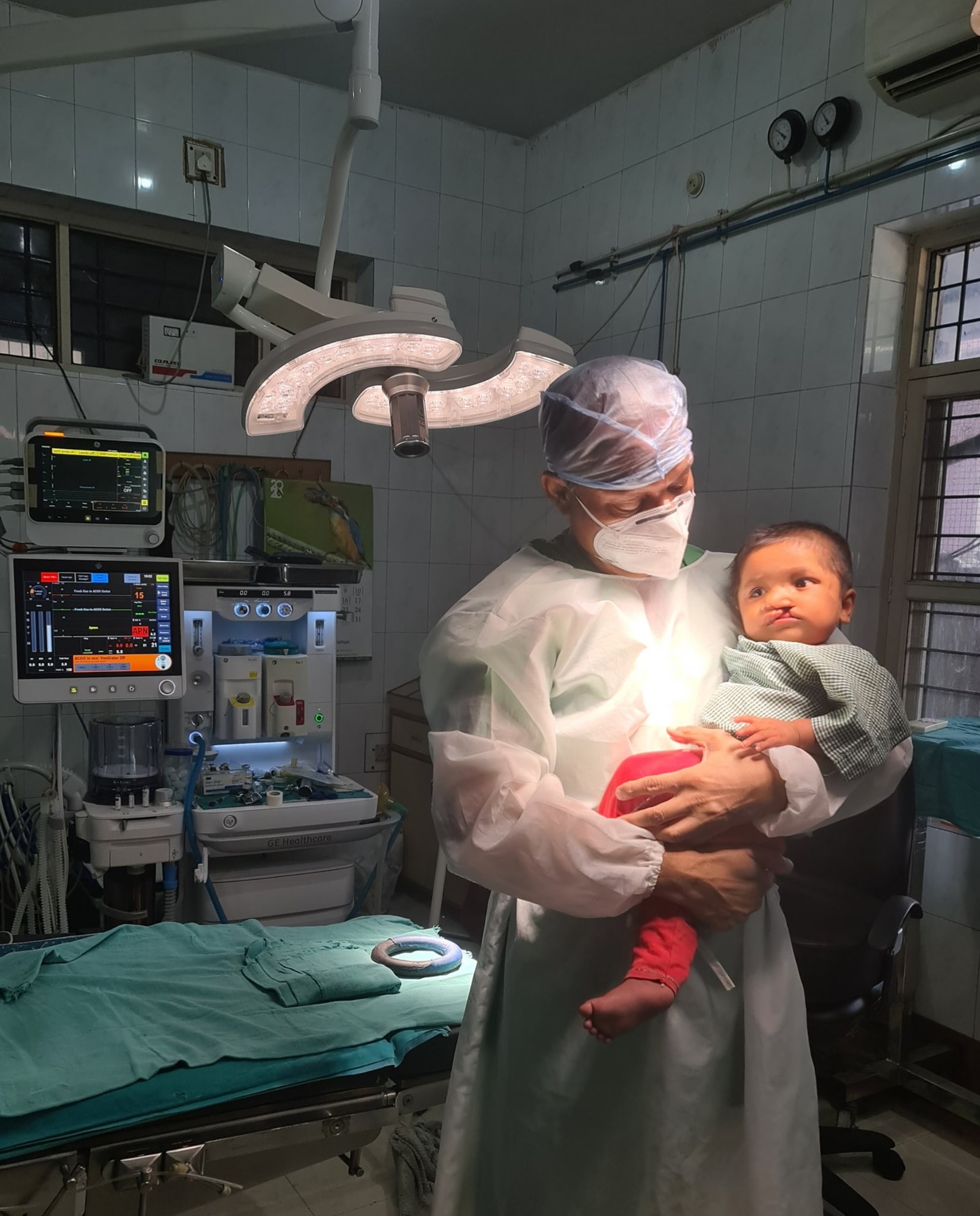Dr. Singh and cleft palate patient