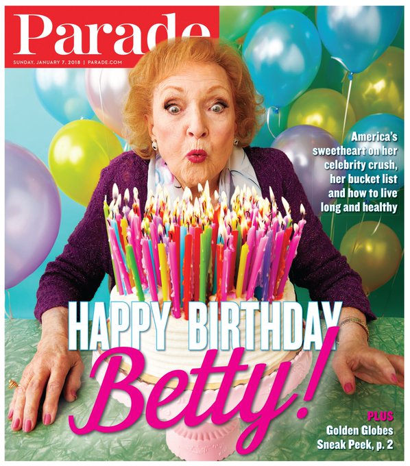 Betty White on cover of Parade