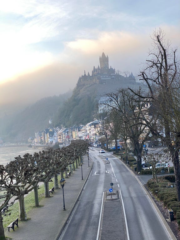 Cochem, Germany, featuring a castle on top of a hill