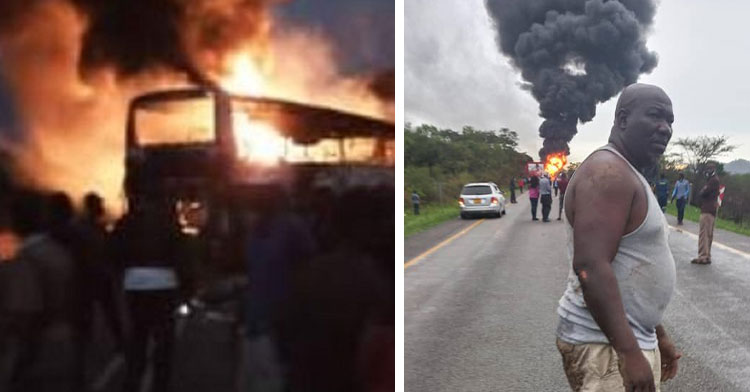Zimbabwe man saves 8 from bus fire