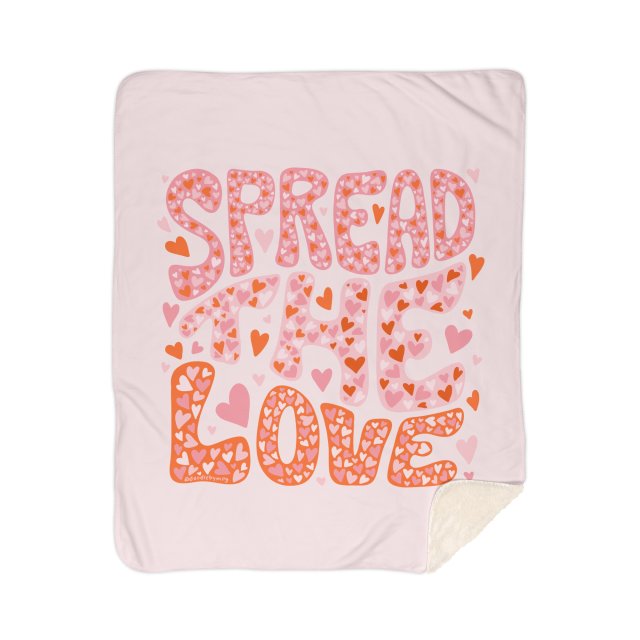 Threadless share the love blanket
