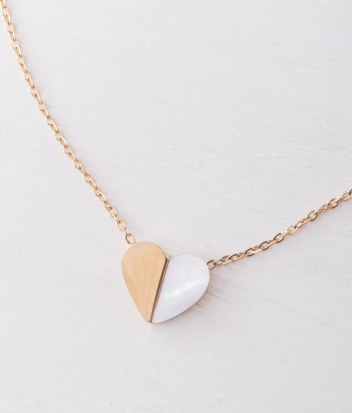 a heart necklace called "give hope necklace" from starfish project