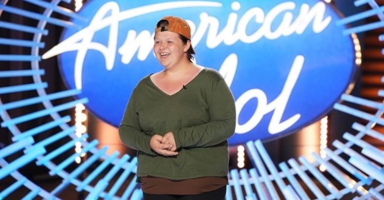 18-year-old woman named kelsie dolin smiling as she auditions for american idol