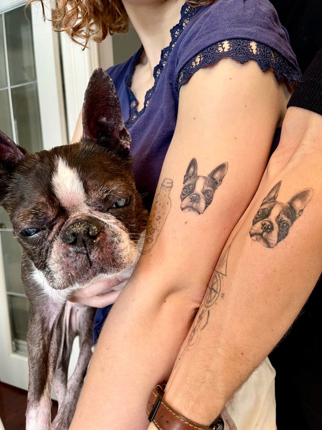 tattoo of family dog