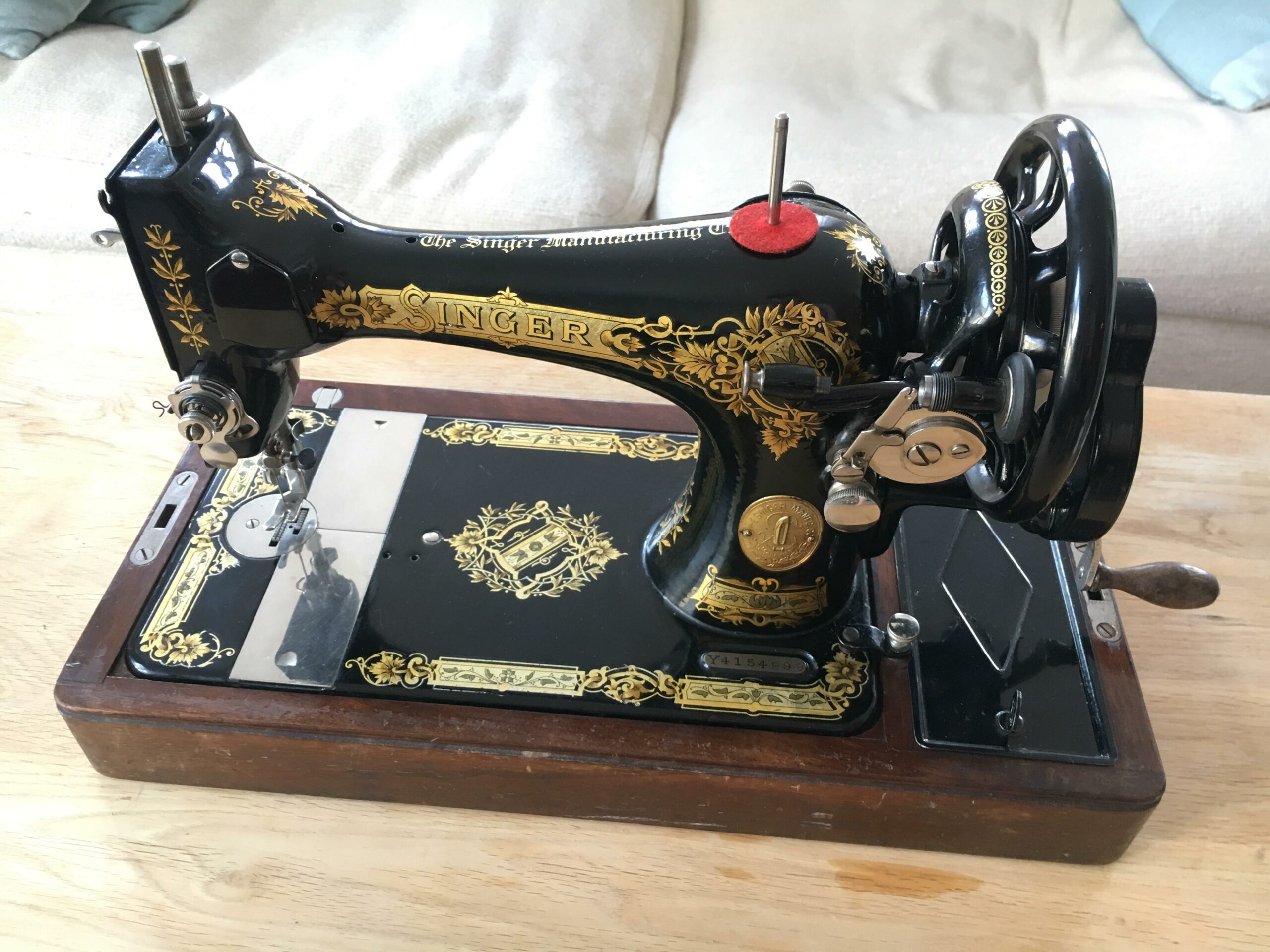 antique Singer sewing machine