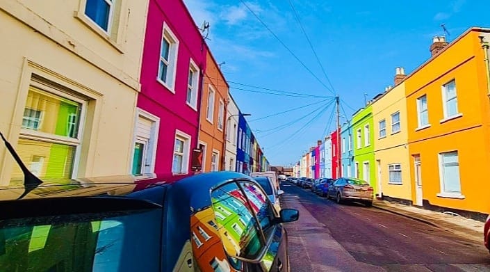 rainbow street in Gloucester