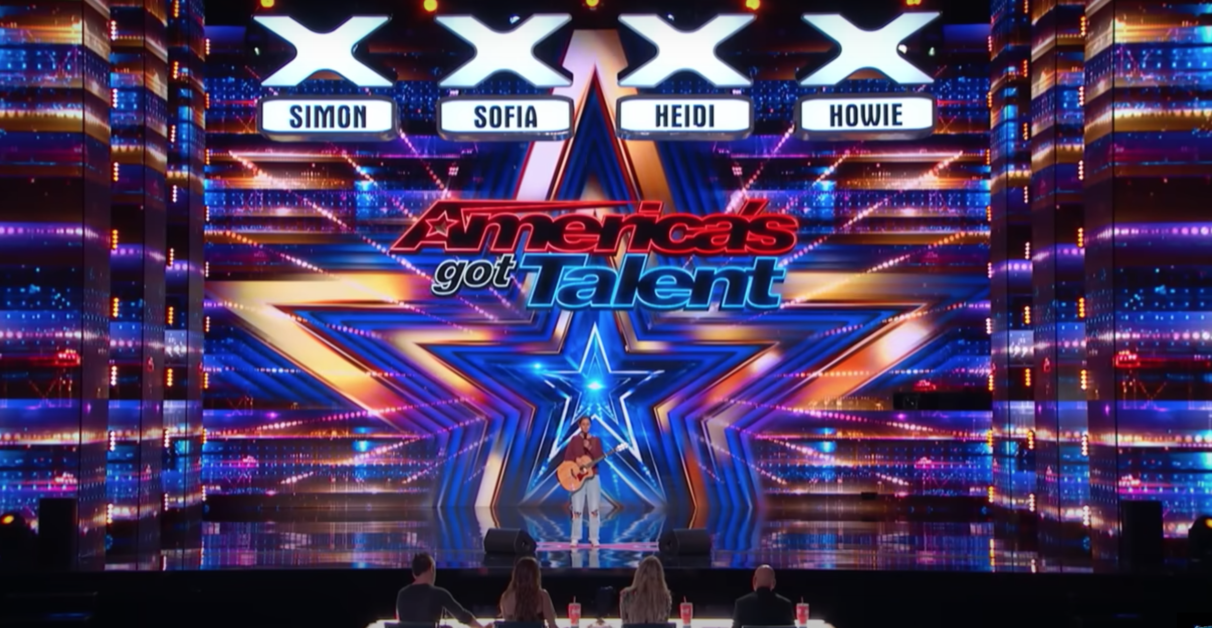Amada Mammana on the America's got Talent stage