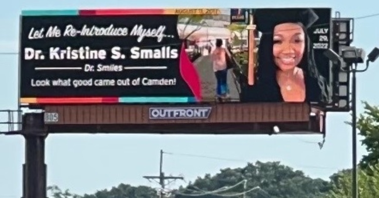 Dr. Kristine Smalls billboard in NJ