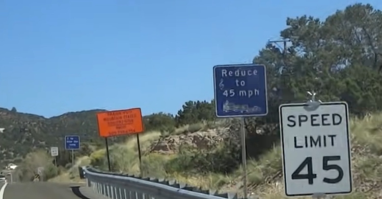 musical road signs in New Mexico