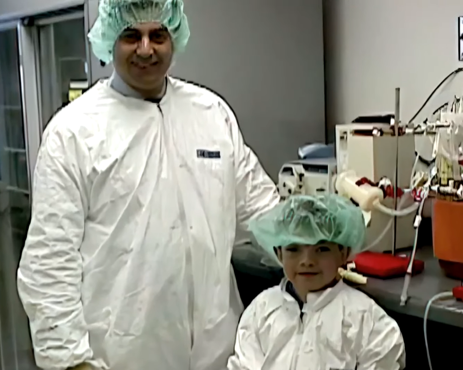 Dr. Emil Kakkis and young patient Ryan Dant.