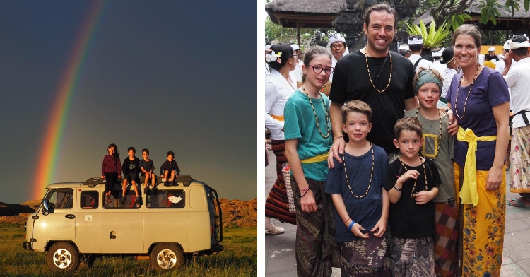 The Lemay Pelletier family traveling the world.