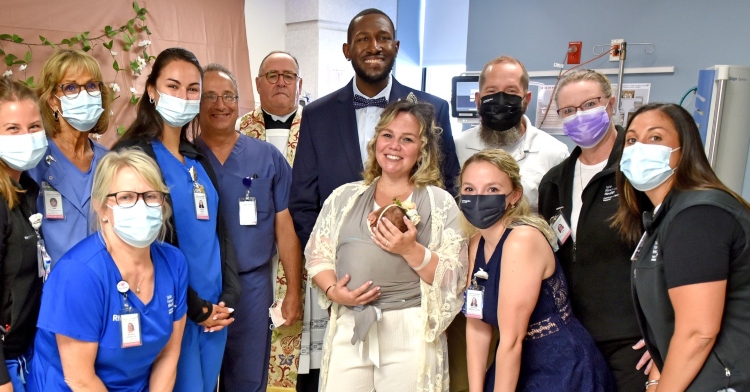 Stanley Barnwell and Jason Barnwell get married in NICU with daughter Drue