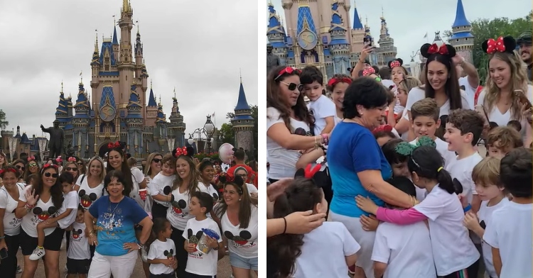Mercy Maranges surprised by students at Magic Kingdom
