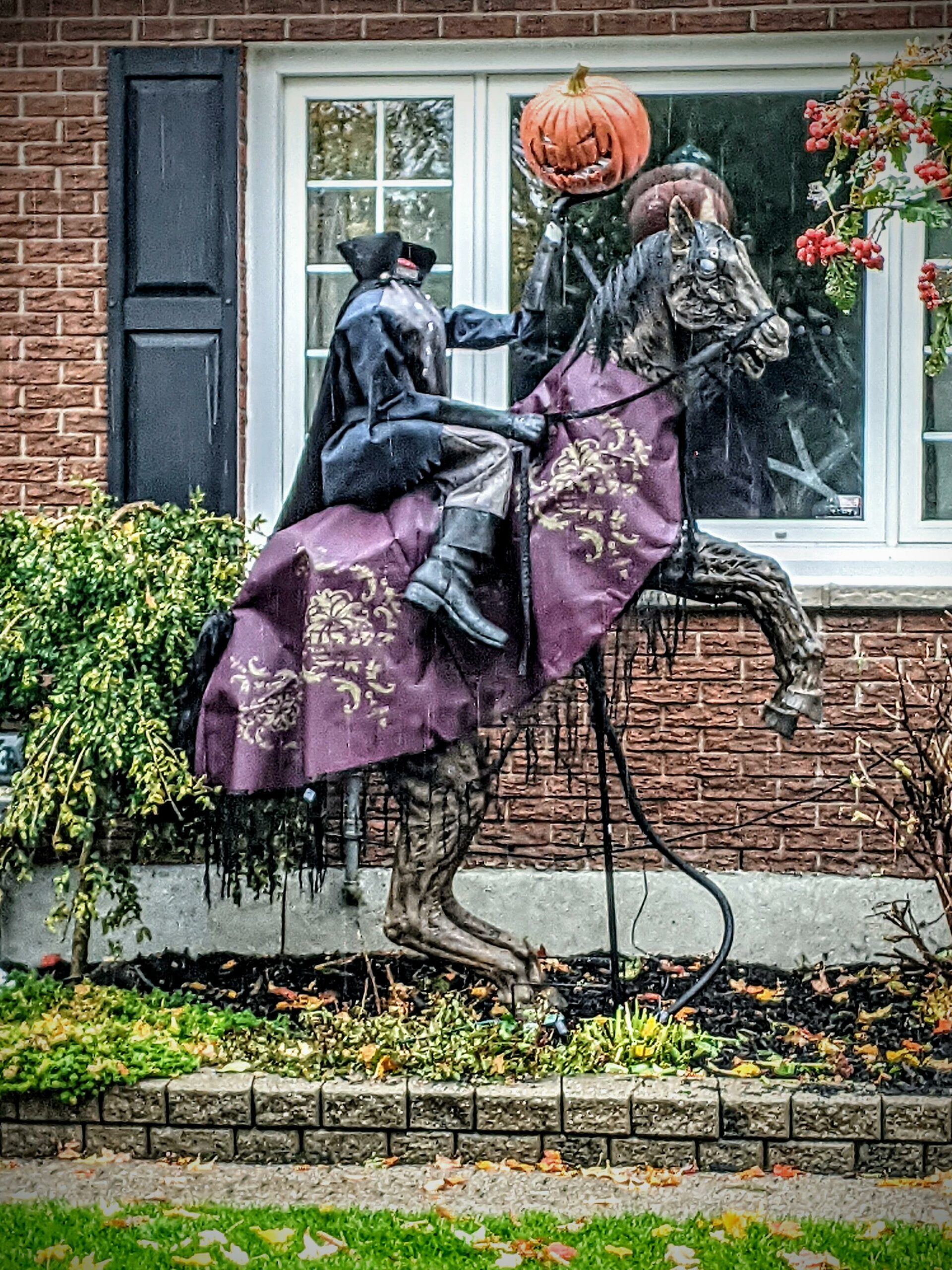 Headless Horseman Halloween decoration
