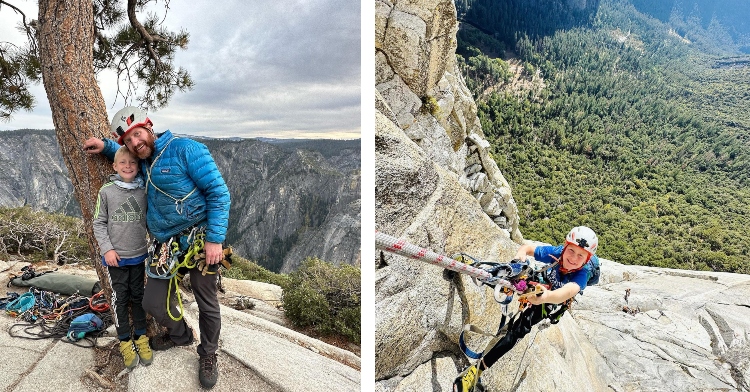 Joe and Sam Baker climb El Capitan in CA