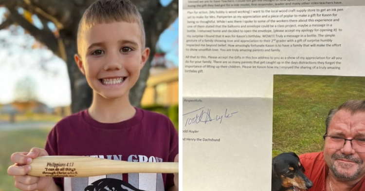 Todd Huyler sends letter and gifts to Kason Johnson