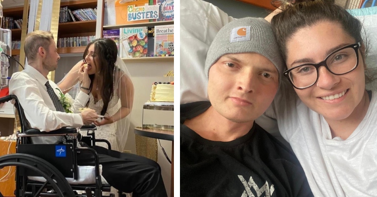 Madison and Zach Stroup marry on oncology ward