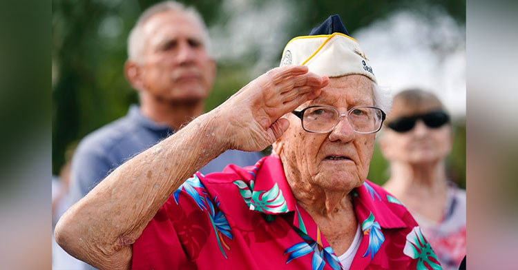 ed saluting