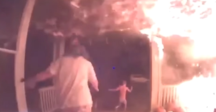 Lehman family of Iowa flees burning home