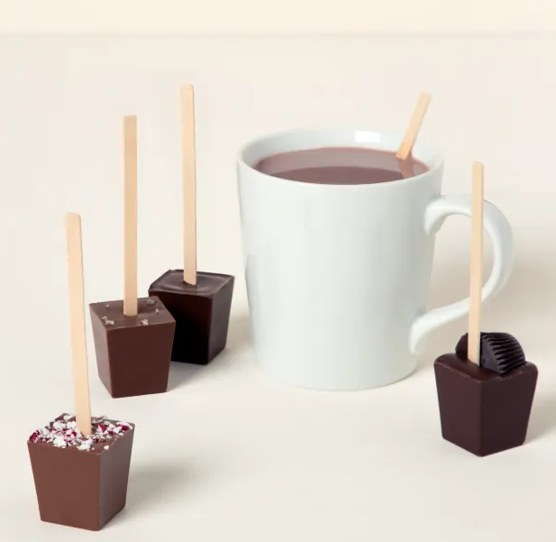 hot chocolate on a stick