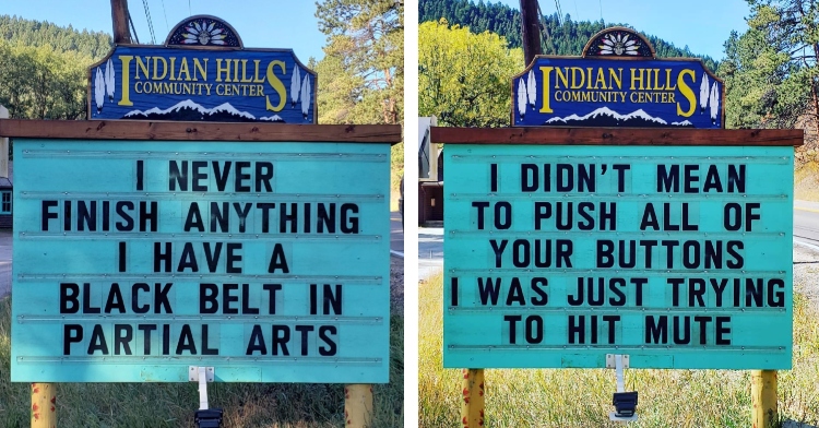 Punny dad humor signs