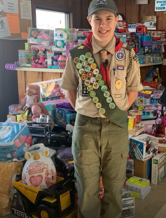 Boy Scout Fulfills Oath To