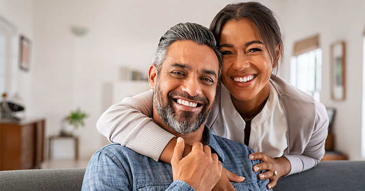 couple smiling for camera