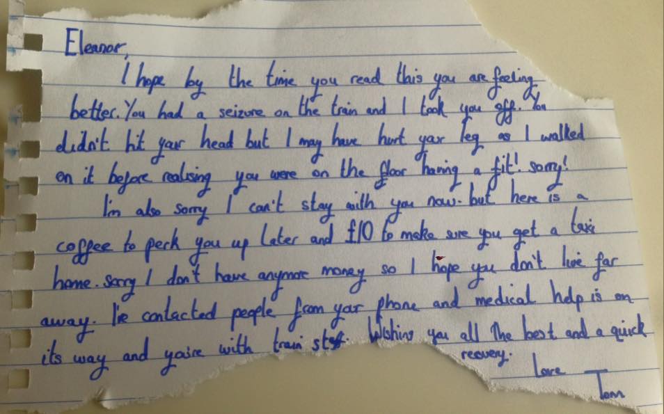 Woman Wakes Up Alone On A Train Station Bench, Then She Finds Note In