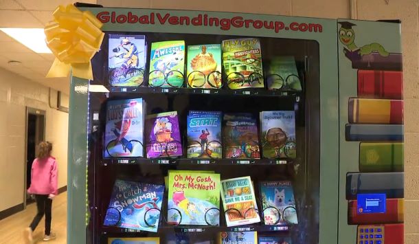 A vending machine for books.