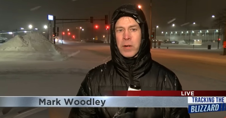 Mark Woodley reporting on the weather