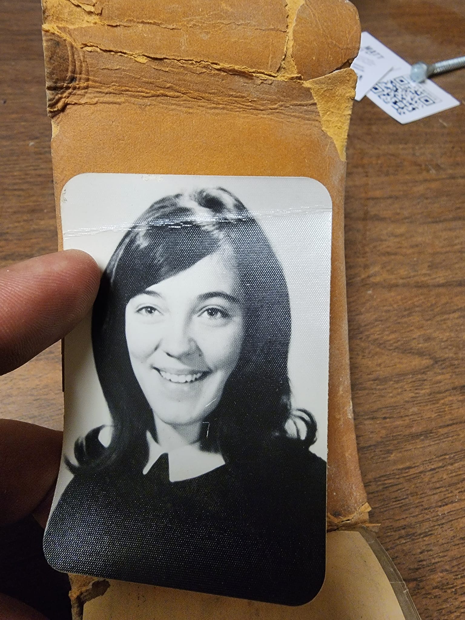 photograph from Sharon Day's wallet that was lost in 1968.