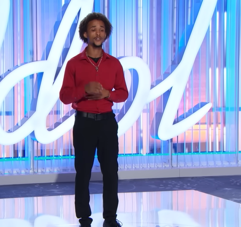 Cam Amos auditioning for American Idol
