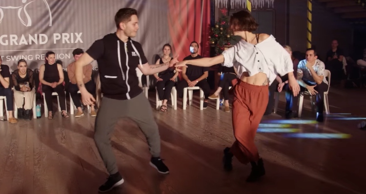 Thibault Ramirez & Emeline Rochefeuille dance to Billie Jean on swing dance competition