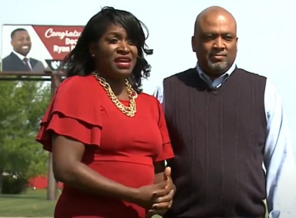 Parents Michelle and Roosevelt Boyland are proud of their son for graduating med school.