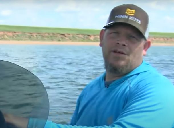 John Mounce, the fisherman who discovered the Jeep underwater in Kansas.