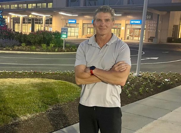 Coach Jody Karam prepares to go undergo surgery to remove his kidney.