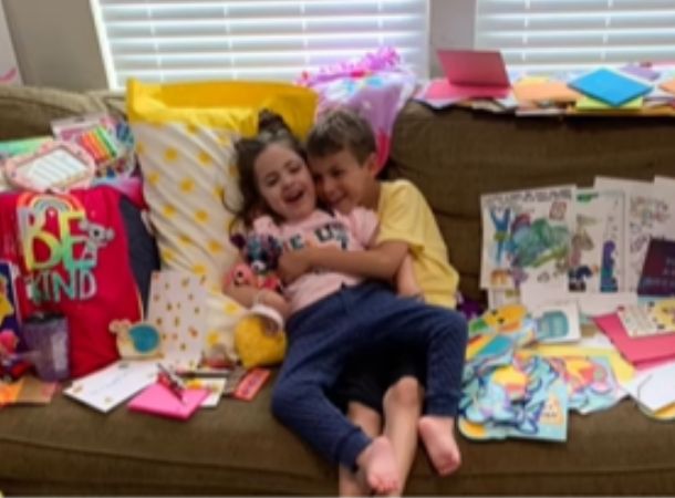 5-year-old Charlotte received so many birthday wishes in hospice!