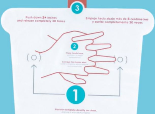 CPR Wrap is a template that makes performing CPR easy.