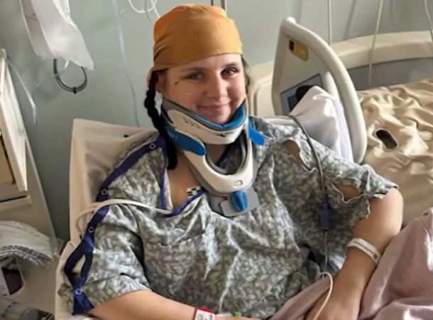 Mackenzie Maier recovers after a serious car accident.