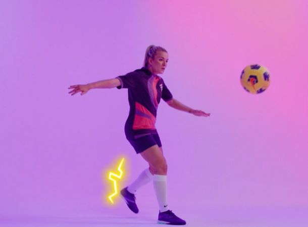 LEGO has partnered with pro soccer player Lauren Hemp.