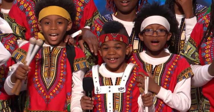 Chioma Narcisse-Williams and two other members of The Atlanta Drum Academy smile wide as they get great news after their "America's Got Talent" audition.