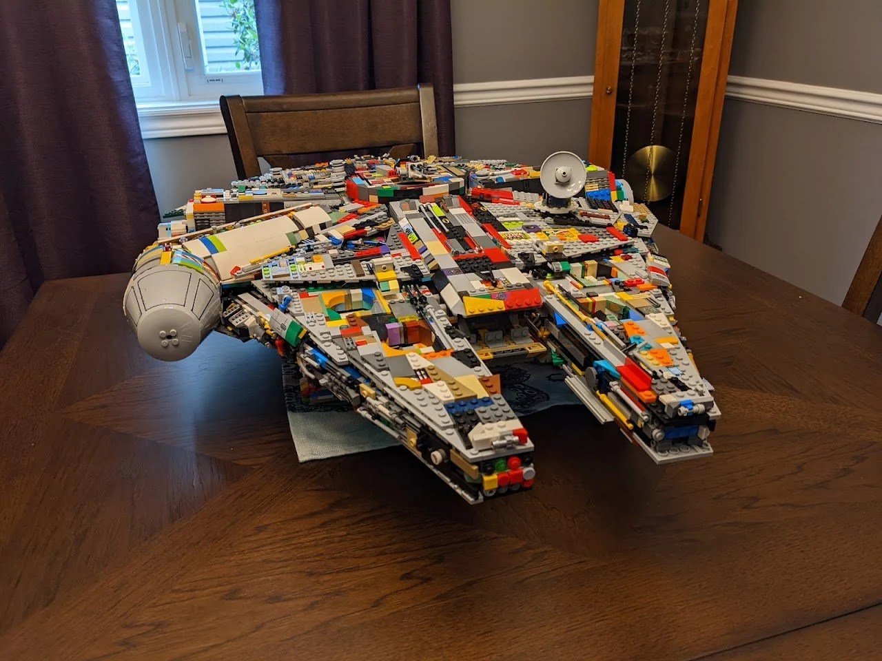 Lego Millennium Falcon made from spare parts