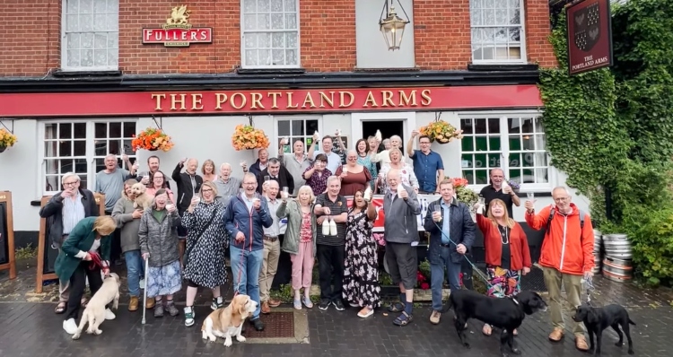 Party at the Portland Arms for Milkman Mick
