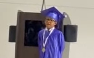 Jaxon Carter delivers a beautiful graduation speech.