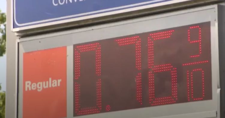 A gas station shocks customers with $0.76 gas.